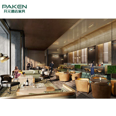 Sitio de lujo Sofa Plywood Core de Hilton Hotel Lobby Furniture Living