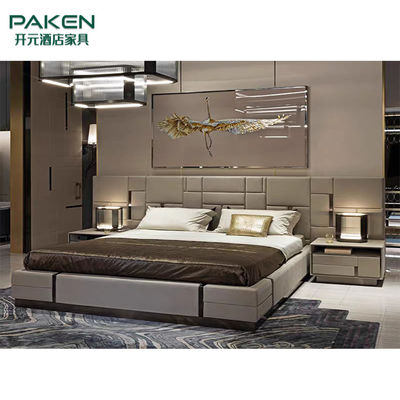 Modifique la cama de lujo de Furniture&amp;Modern para requisitos particulares del chalet del dormitorio de lujo de los muebles
