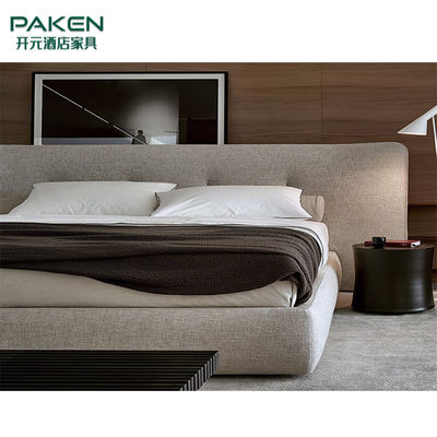 Cama sucinta del estilo del diseño popular modificar los muebles modernos del dormitorio para requisitos particulares de los muebles del chalet