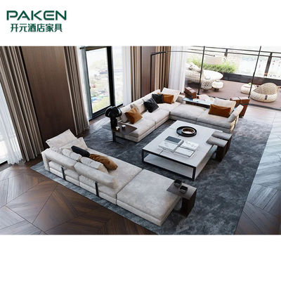 El estilo sucinto y moderno modifica los muebles modernos de la sala de estar para requisitos particulares de los muebles del chalet