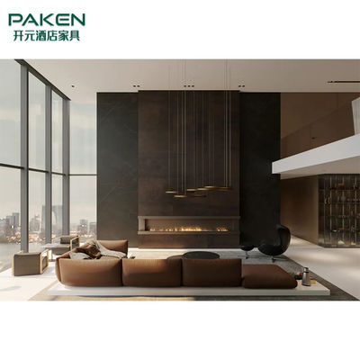 El estilo elegante y pacífico modifica los muebles modernos de la sala de estar para requisitos particulares de los muebles del chalet