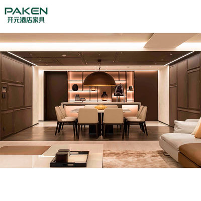 El estilo elegante y caliente modifica los muebles modernos de la sala de estar para requisitos particulares de los muebles del chalet