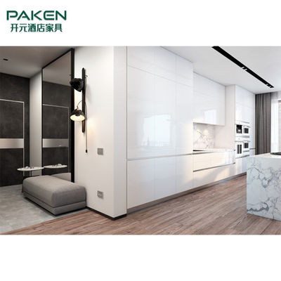 Modifique la cocina moderna Furniture&amp;Elegant de los muebles del chalet y el mármol para requisitos particulares