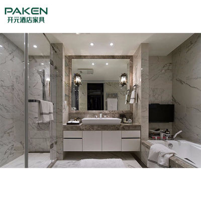 Modifique el sistema moderno de lujo material de los muebles para requisitos particulares del cuarto de baño del chalet